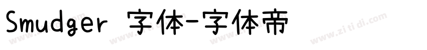 Smudger 字体字体转换